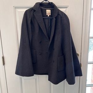 Gray "Scandal" Wool cape